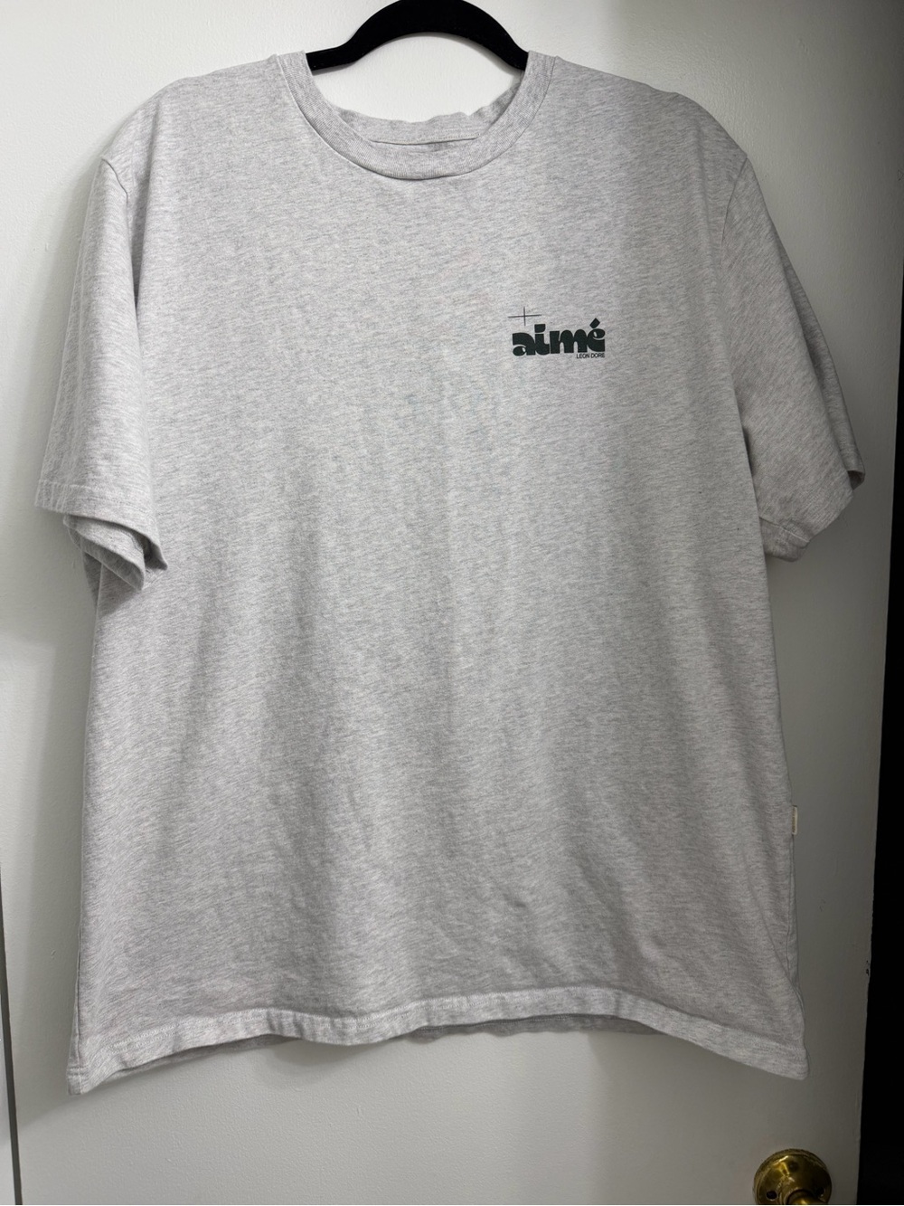 Aime Leon Dore Light Gray Logo Shirt Sz XL